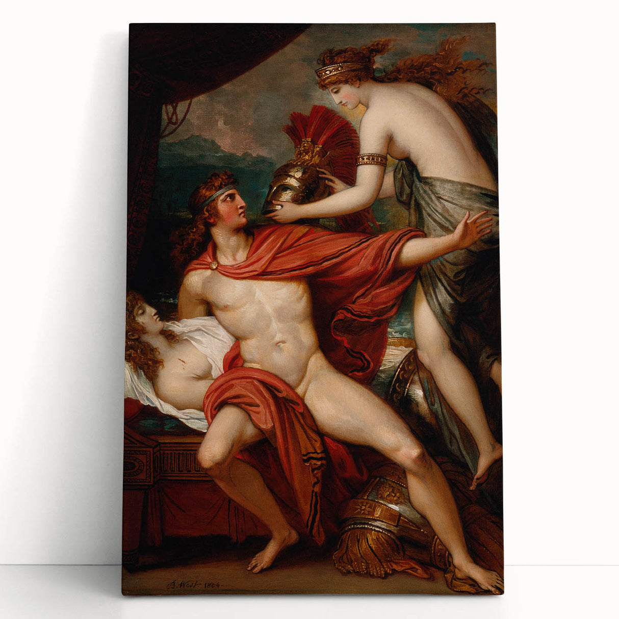 Neoclassical Greek Mythology Art Print - Thetis and Achilles by West