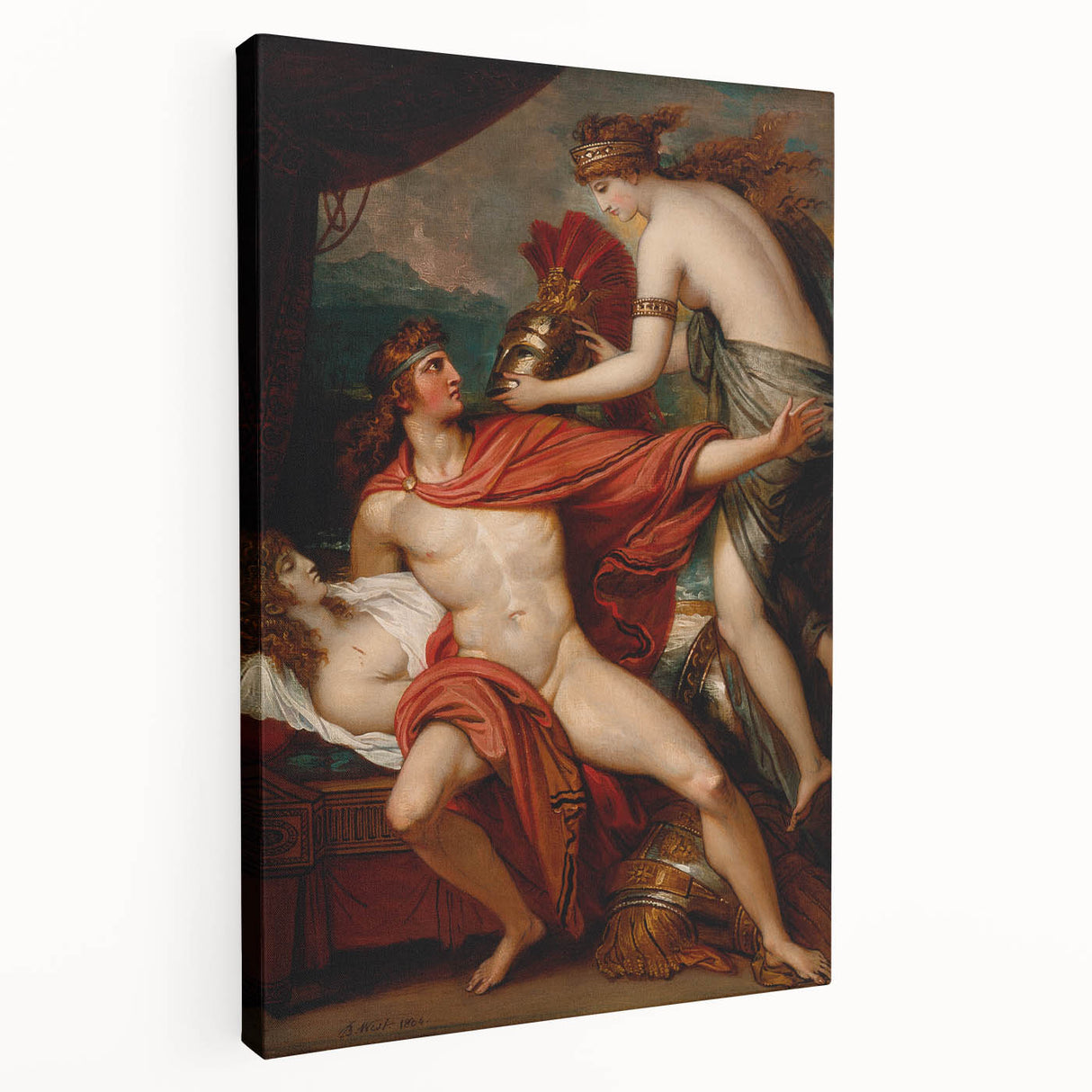 Neoclassical Greek Mythology Art Print - Thetis and Achilles by West