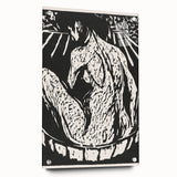 Expressionist Art: Female Nude by Ernst Ludwig Kirchner Print