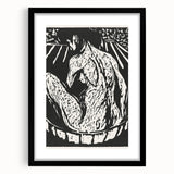 Expressionist Art: Female Nude by Ernst Ludwig Kirchner Print