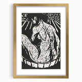 Expressionist Art: Female Nude by Ernst Ludwig Kirchner Print
