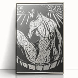 Expressionist Art: Female Nude by Ernst Ludwig Kirchner Print