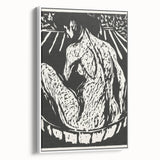 Expressionist Art: Female Nude by Ernst Ludwig Kirchner Print