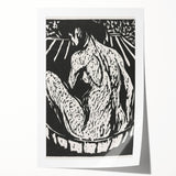 Expressionist Art: Female Nude by Ernst Ludwig Kirchner Print