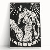 Expressionist Art: Female Nude by Ernst Ludwig Kirchner Print