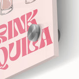 Large abstract wall art on acrylic glass featuring mid-century modernist style, ideal for dining room decor.