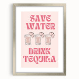 Silver-framed textured art of abstract food and drinks in muted tones, suitable for bedroom wall decor.