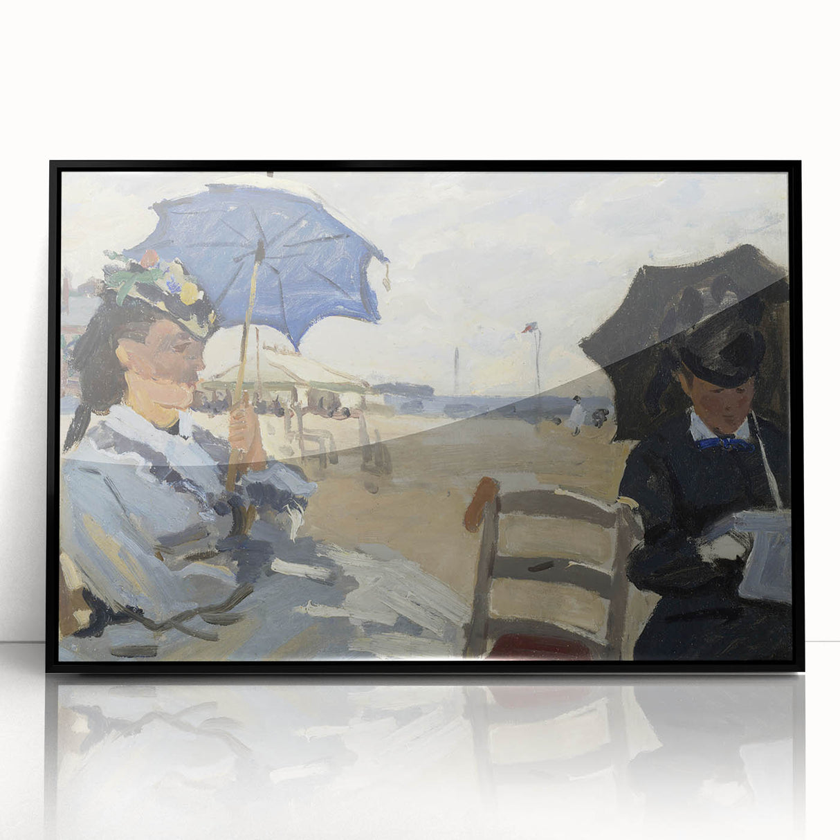 Impressionist Beach Scene - Monet's The Beach at Trouville, Print