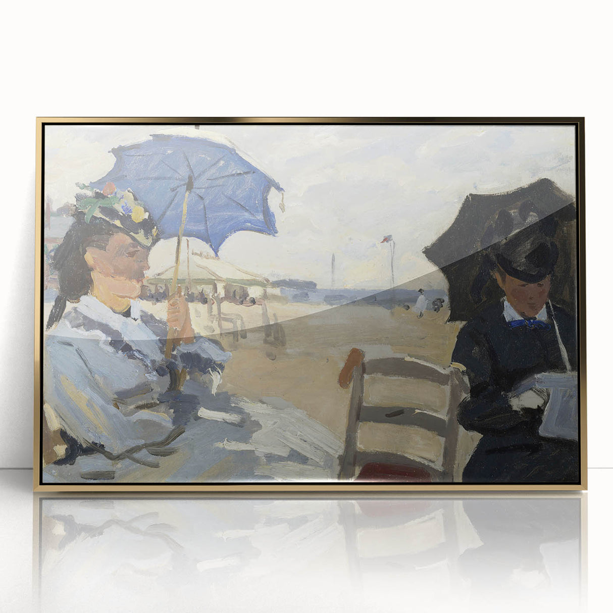 Impressionist Beach Scene - Monet's The Beach at Trouville, Print