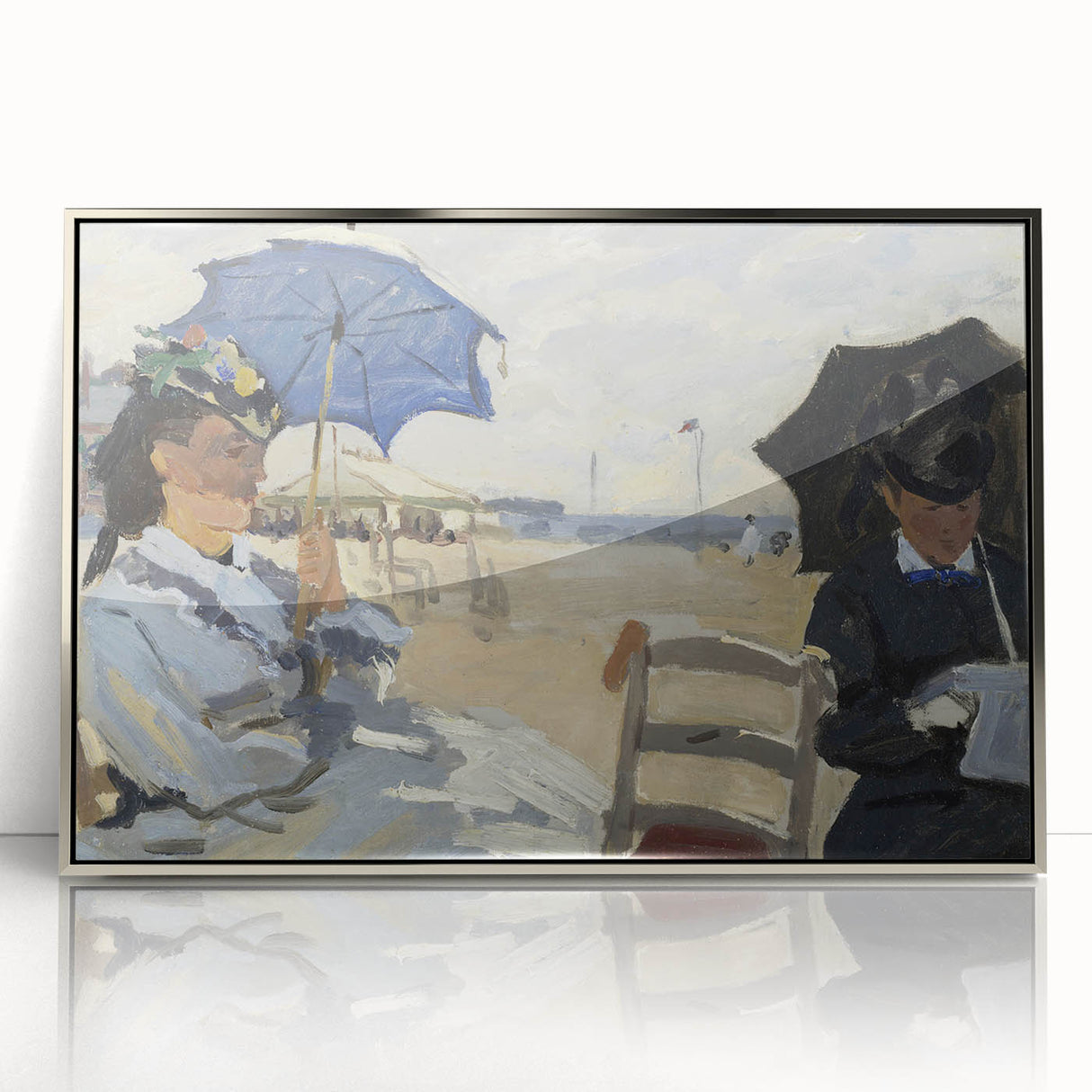 Impressionist Beach Scene - Monet's The Beach at Trouville, Print