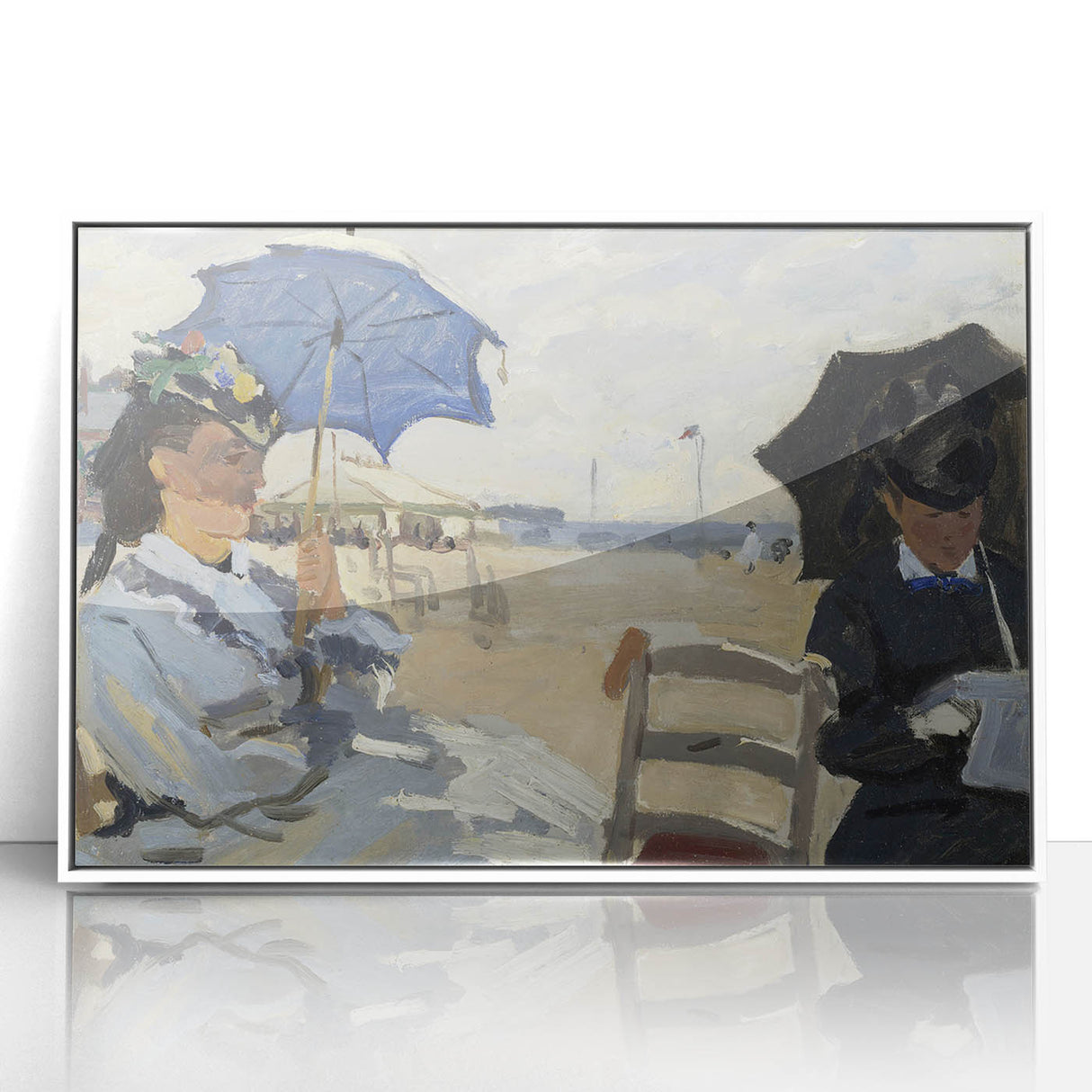 Impressionist Beach Scene - Monet's The Beach at Trouville, Print