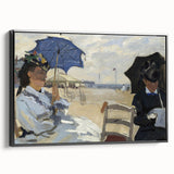 Impressionist Beach Scene - Monet's The Beach at Trouville, Print