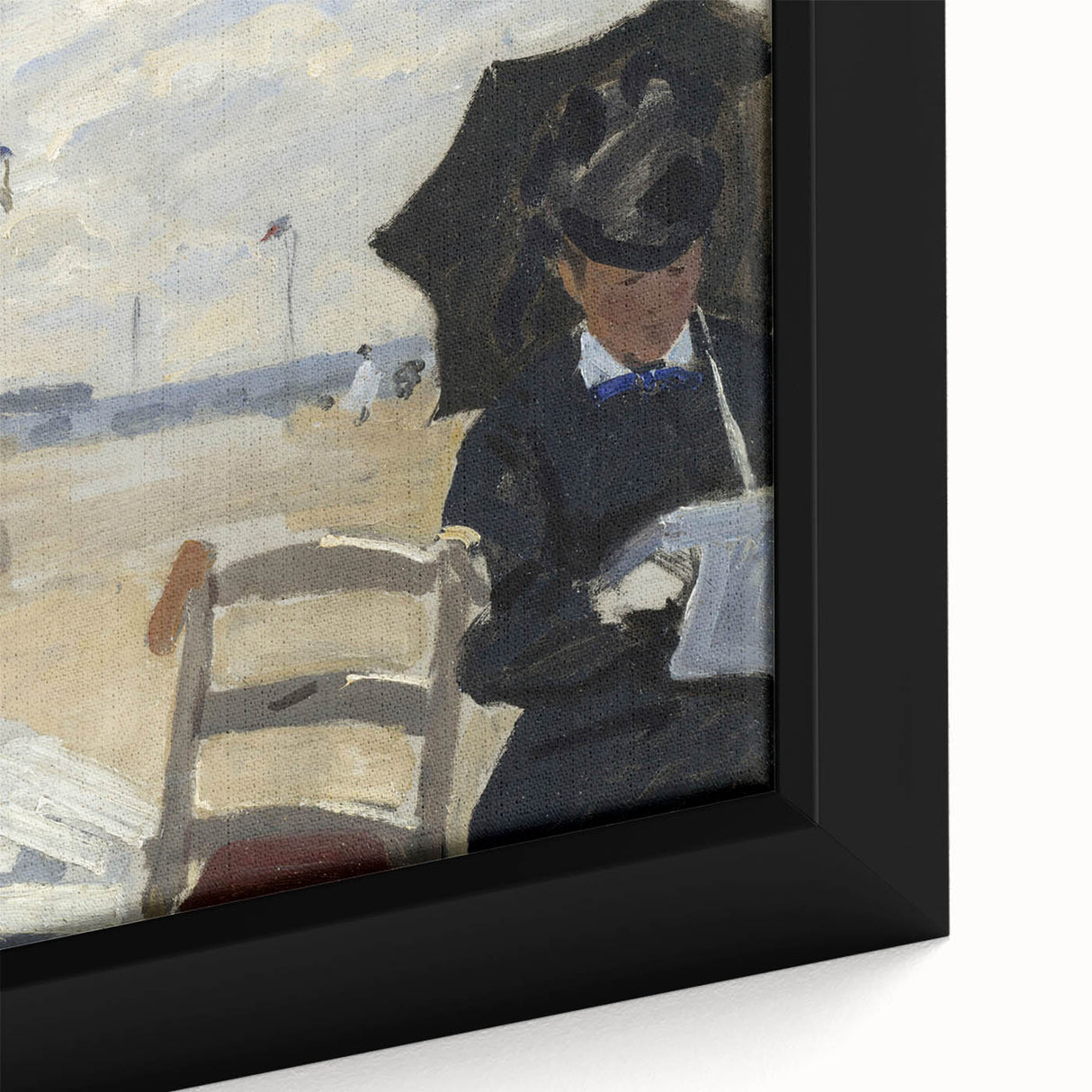 Impressionist Beach Scene - Monet's The Beach at Trouville, Print