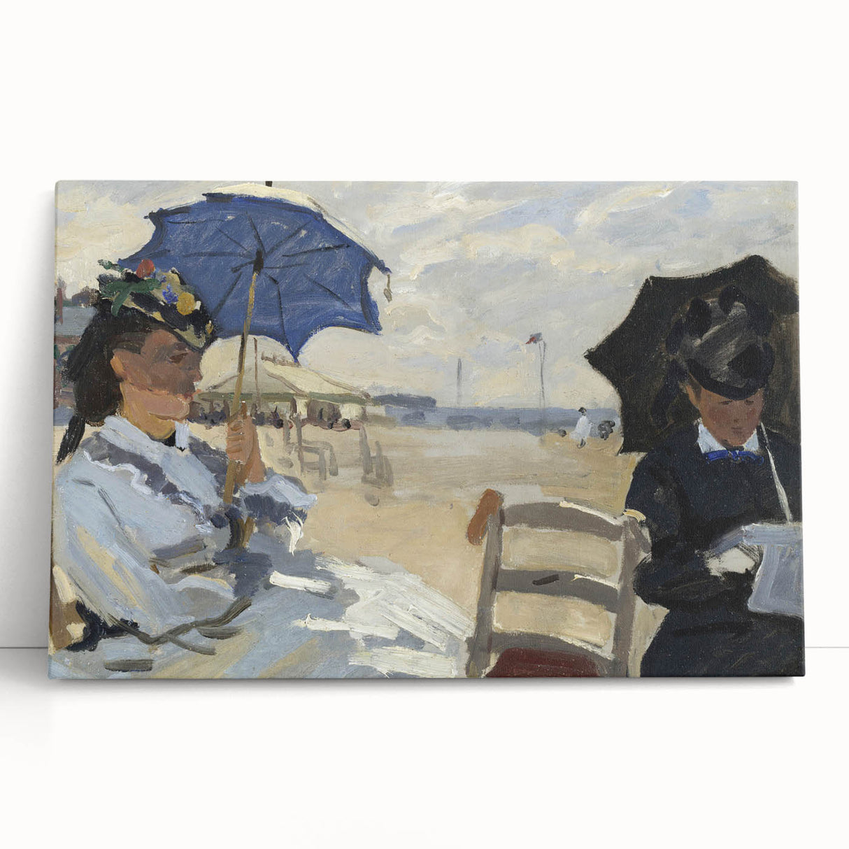 Impressionist Beach Scene - Monet's The Beach at Trouville, Print
