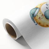Children’s Wall Decor - Sleeping Moon & Whale Dreamy Night Art