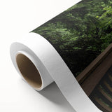 Landscape bridge design showcased on rolled canvas, featuring vibrant colors and intricate details, perfect for home decor or art enthusiasts. Packaged securely in a durable tube for shipping.