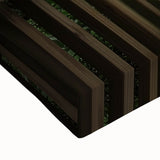 Close-up of a stretched canvas featuring a vibrant landscape bridge design, showcasing intricate details and rich colors, perfect for home decor or art enthusiasts.