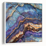 Framed canvas artwork depicting a stunning landscape of colorful canyons in warm earth tones, showcasing intricate details and textures, perfect for enhancing living spaces.