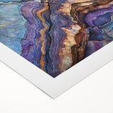 Vibrant rolled canvas artwork depicting a stunning landscape of canyons, showcasing rich earthy tones and intricate details, ideal for home decor enhancement.