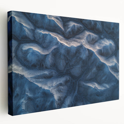 Stretched canvas artwork showcasing a vibrant desert landscape with warm hues of orange and yellow, ideal for home decor. Perfect for enhancing modern interiors.