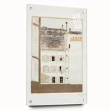 Modern Wall Art of Paris Courtyard Scene - Minimalist Contemporary Art Print