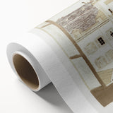 Modern Wall Art of Paris Courtyard Scene - Minimalist Contemporary Art Print