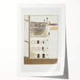 Modern Wall Art of Paris Courtyard Scene - Minimalist Contemporary Art Print