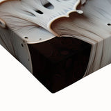 Large art of a black and white landscape painting on stretched canvas, suitable for bedroom decor.