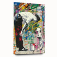 Modern Pop Art Wall Art – Colorful Father and Son Canvas