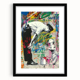 Modern Pop Art Wall Art – Colorful Father and Son Canvas
