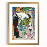 Modern Pop Art Wall Art – Colorful Father and Son Canvas