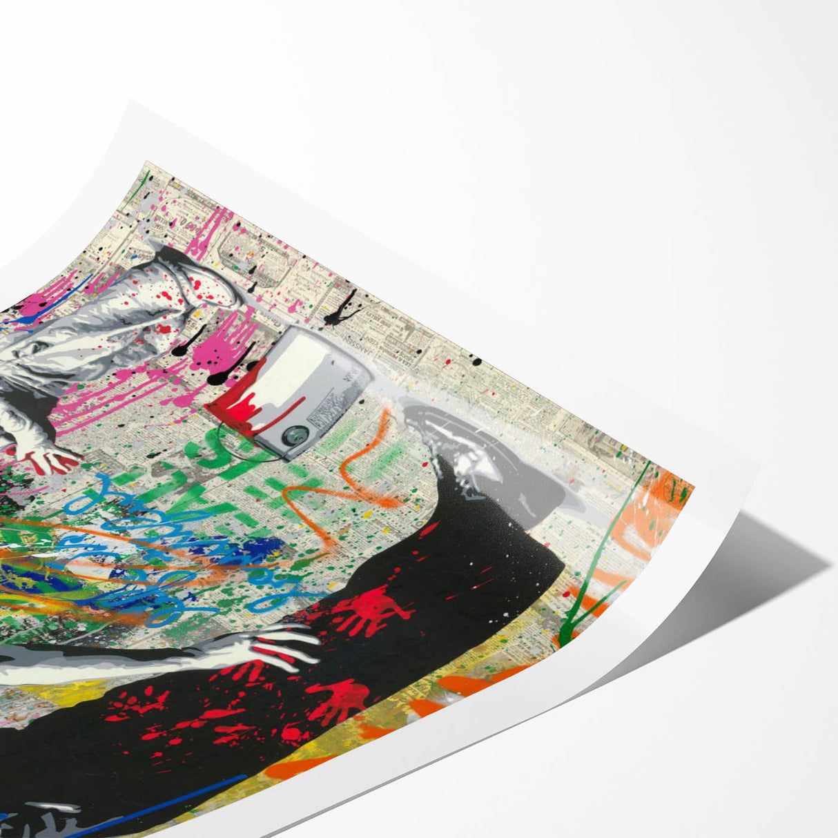 Modern Pop Art Wall Art – Colorful Father and Son Canvas