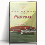 Retro Pontiac Ad Wall Art - Vintage Prints for Car Lovers