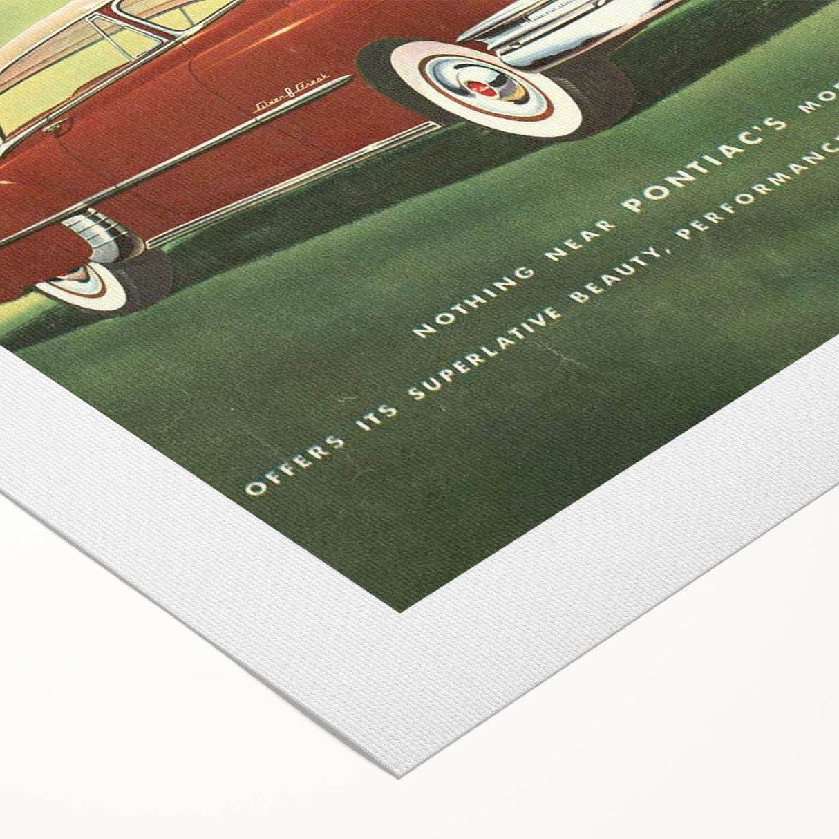 Retro Pontiac Ad Wall Art - Vintage Prints for Car Lovers