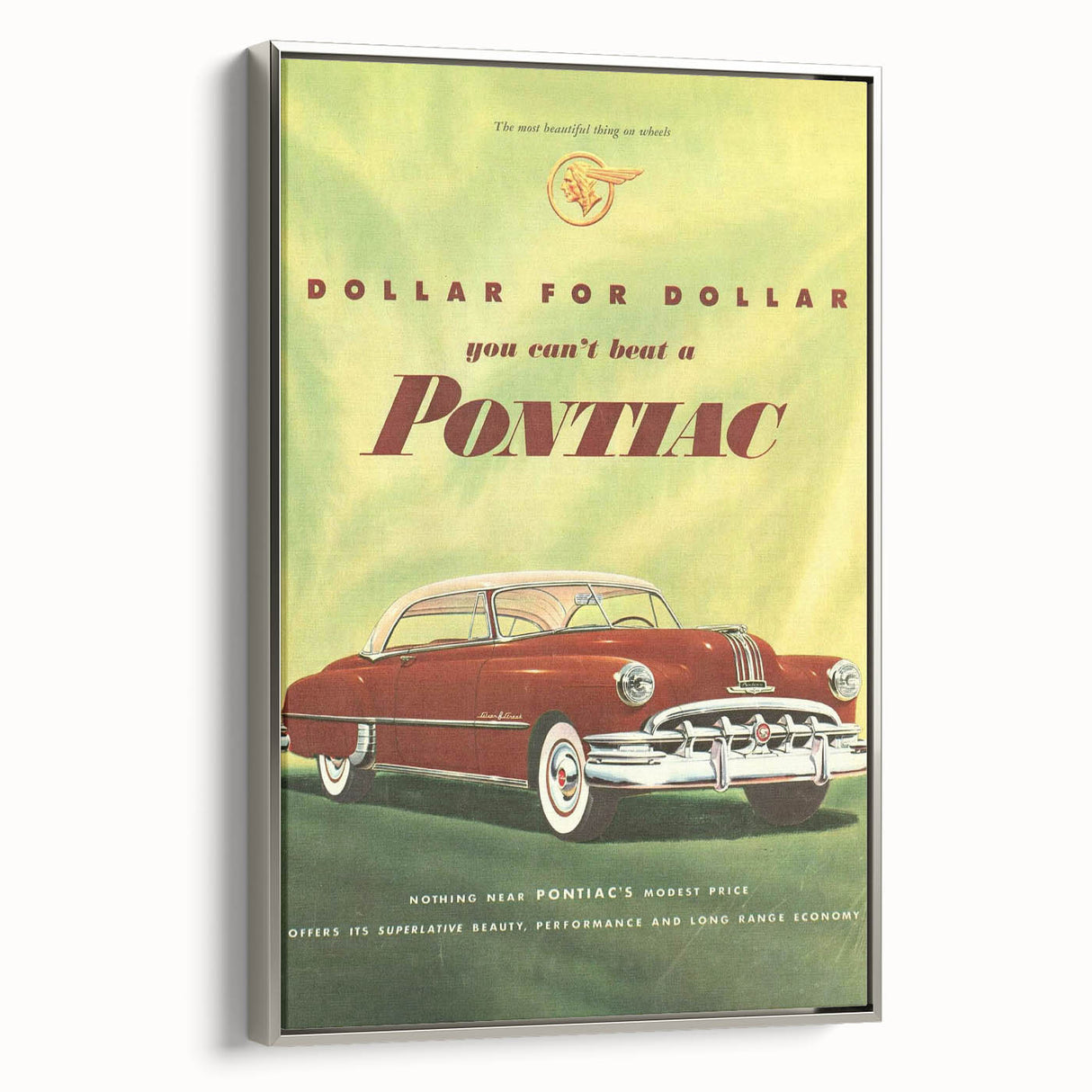 Retro Pontiac Ad Wall Art - Vintage Prints for Car Lovers