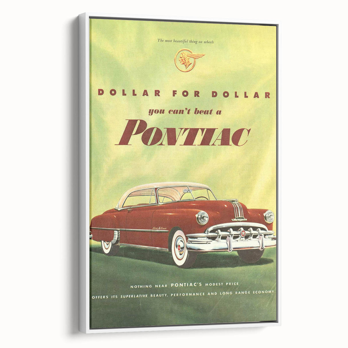 Retro Pontiac Ad Wall Art - Vintage Prints for Car Lovers