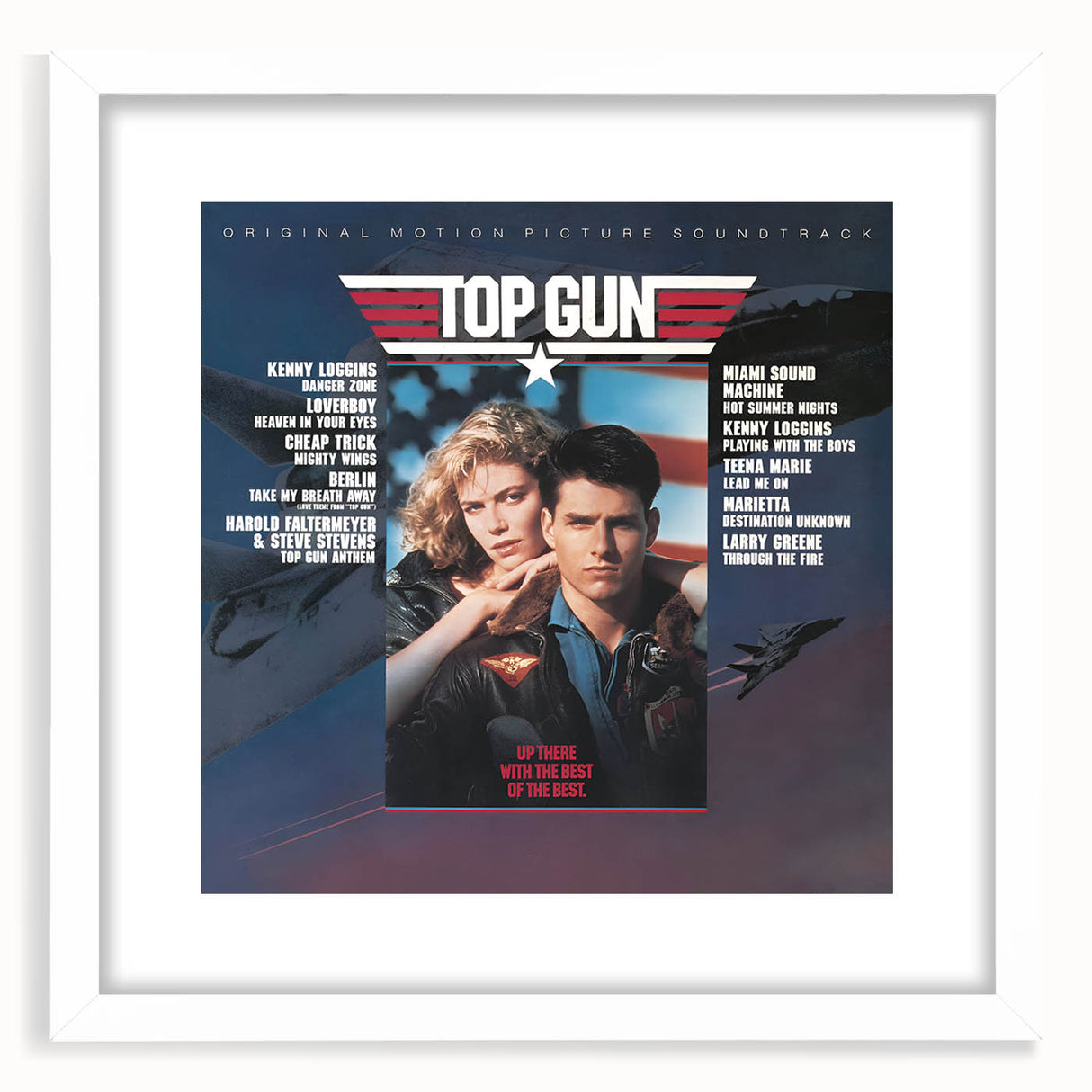 Retro Top Gun Soundtrack Poster - Vintage Movie Music Art