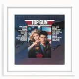 Retro Top Gun Soundtrack Poster - Vintage Movie Music Art