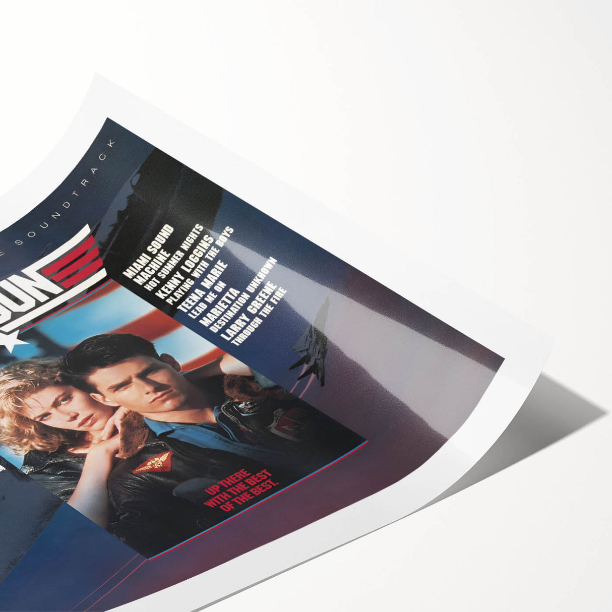 Retro Top Gun Soundtrack Poster - Vintage Movie Music Art