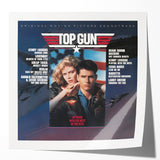Retro Top Gun Soundtrack Poster - Vintage Movie Music Art