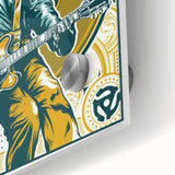 Chuck Berry Vintage Guitar Poster | Retro Music Wall Art