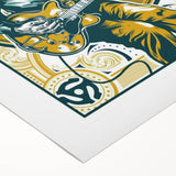 Chuck Berry Vintage Guitar Poster | Retro Music Wall Art