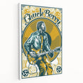 Chuck Berry Vintage Guitar Poster | Retro Music Wall Art