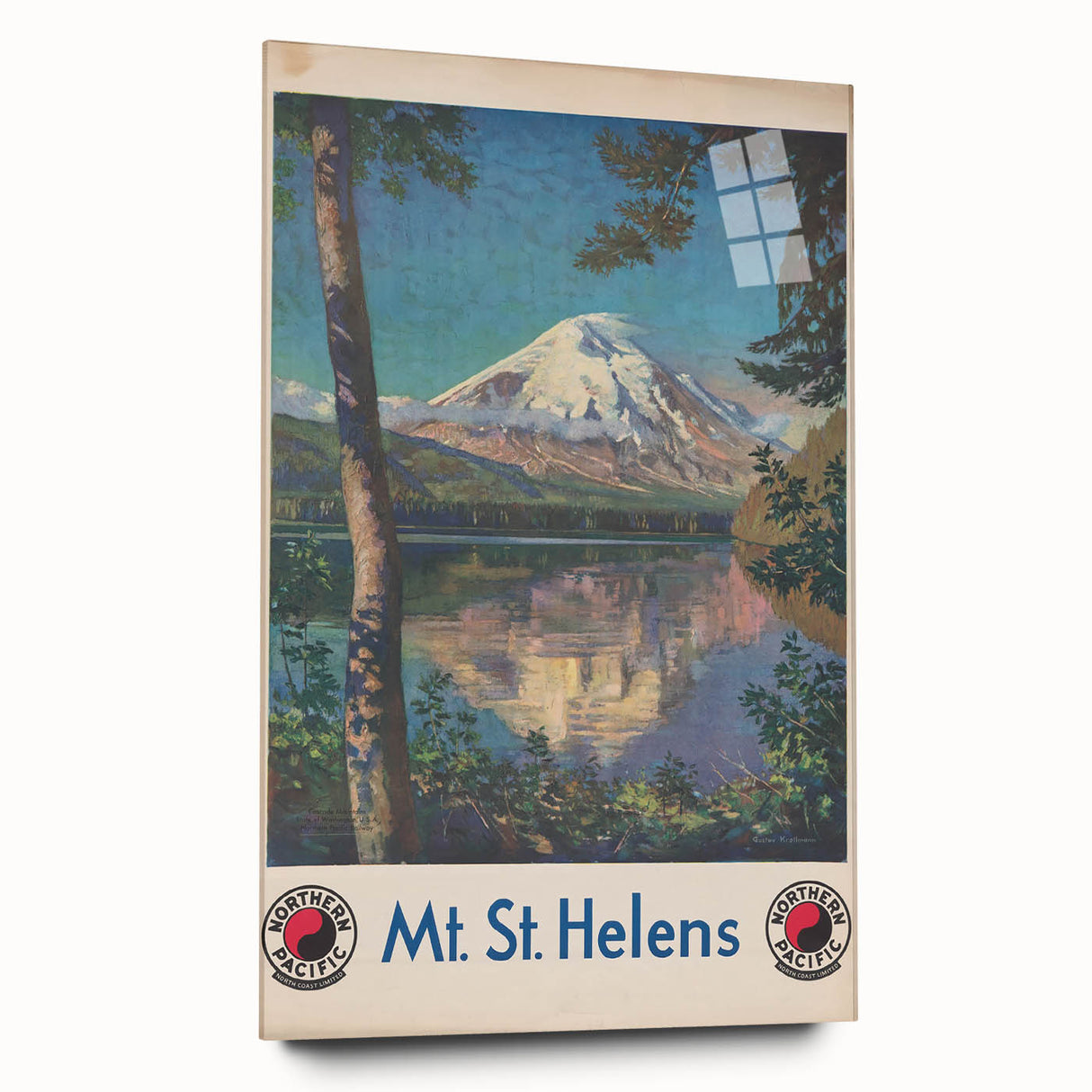 Retro Mount St. Helens Travel Poster – Vintage Prints & Scenic Art