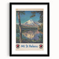 Retro Mount St. Helens Travel Poster – Vintage Prints & Scenic Art