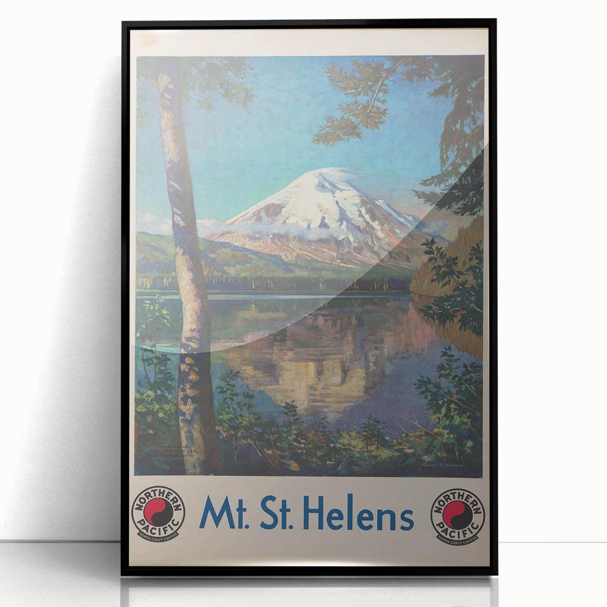 Retro Mount St. Helens Travel Poster – Vintage Prints & Scenic Art