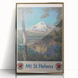 Retro Mount St. Helens Travel Poster – Vintage Prints & Scenic Art