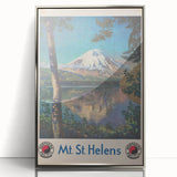 Retro Mount St. Helens Travel Poster – Vintage Prints & Scenic Art