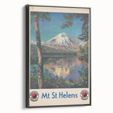 Retro Mount St. Helens Travel Poster – Vintage Prints & Scenic Art