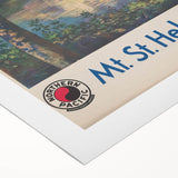 Retro Mount St. Helens Travel Poster – Vintage Prints & Scenic Art